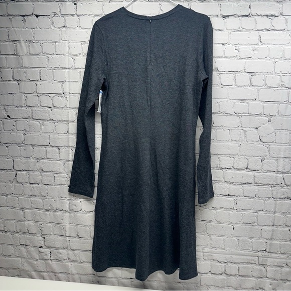 Vince A-line Charcoal Long Sleeve Dress size M NWOT - Picture 2 of 8
